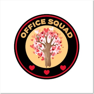 Office Squad Valentine's Day Posters and Art